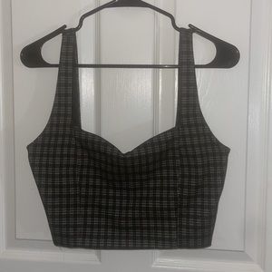 Plaid crop top